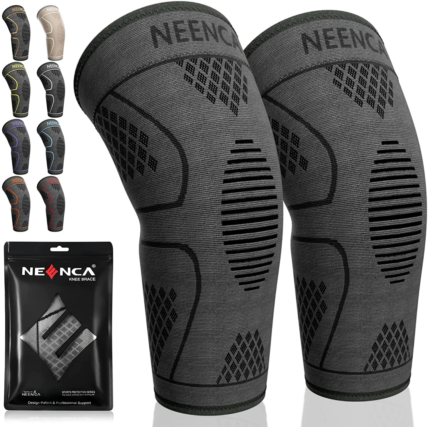 NEENCA Knee Compression Sleeves — 2 Pack