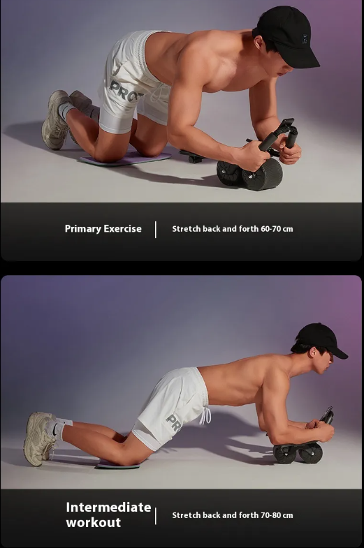 Auto-Rebound Ab Wheel Roller